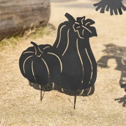 Glitzhome® Set of 3 Fall Metal Scarecrow Silhouette Yard Stakes