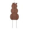 Glitzhome® 35.5" Thanksgiving Metal Stacked Pumpkins Yard Stake
