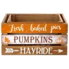 Glitzhome® Wooden Pumpkin Crate Set