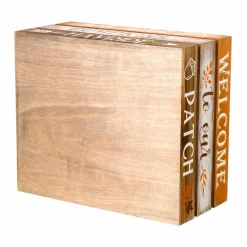 Glitzhome® Wooden Pumpkin Crate Set