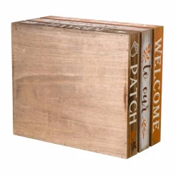 Glitzhome® Wooden Pumpkin Crate Set