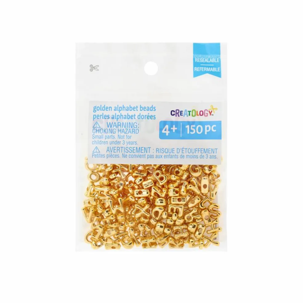 Golden Alphabet Beads, 150ct. by Creatology™