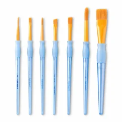 Golden Taklon Flat 7 Piece Brush Set by Craft Smart®