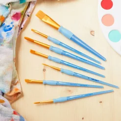 Golden Taklon Flat 7 Piece Brush Set by Craft Smart®