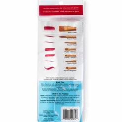 Golden Taklon Flat 7 Piece Brush Set by Craft Smart®