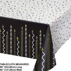 Golden Wishes Tablecover, Paper 54"x96" (1/Pkg)