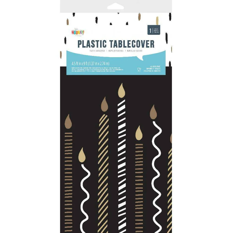 Golden Wishes Tablecover, Paper 54"x96" (1/Pkg)