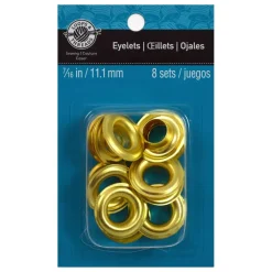7/16" Gold Eyelets by Loops & Threadsâ„¢