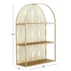 Gold Glam Wall Shelf, 16" x 6" x 24"