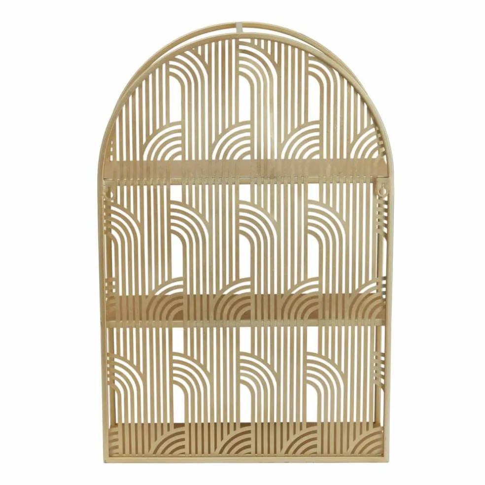 Gold Glam Wall Shelf, 16" x 6" x 24"