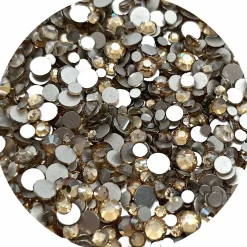 Gold Glass Rhinestones - Flatback Non-Hotfix by Glitter Heart Co.™