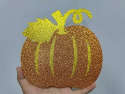 Gold Glitter Our Little Pumpkin is One Birthday Banner