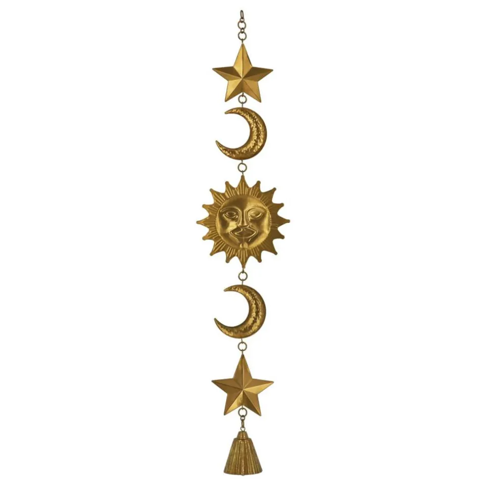 32.5" Gold Hanging Sun Wall Décor by Ashland®