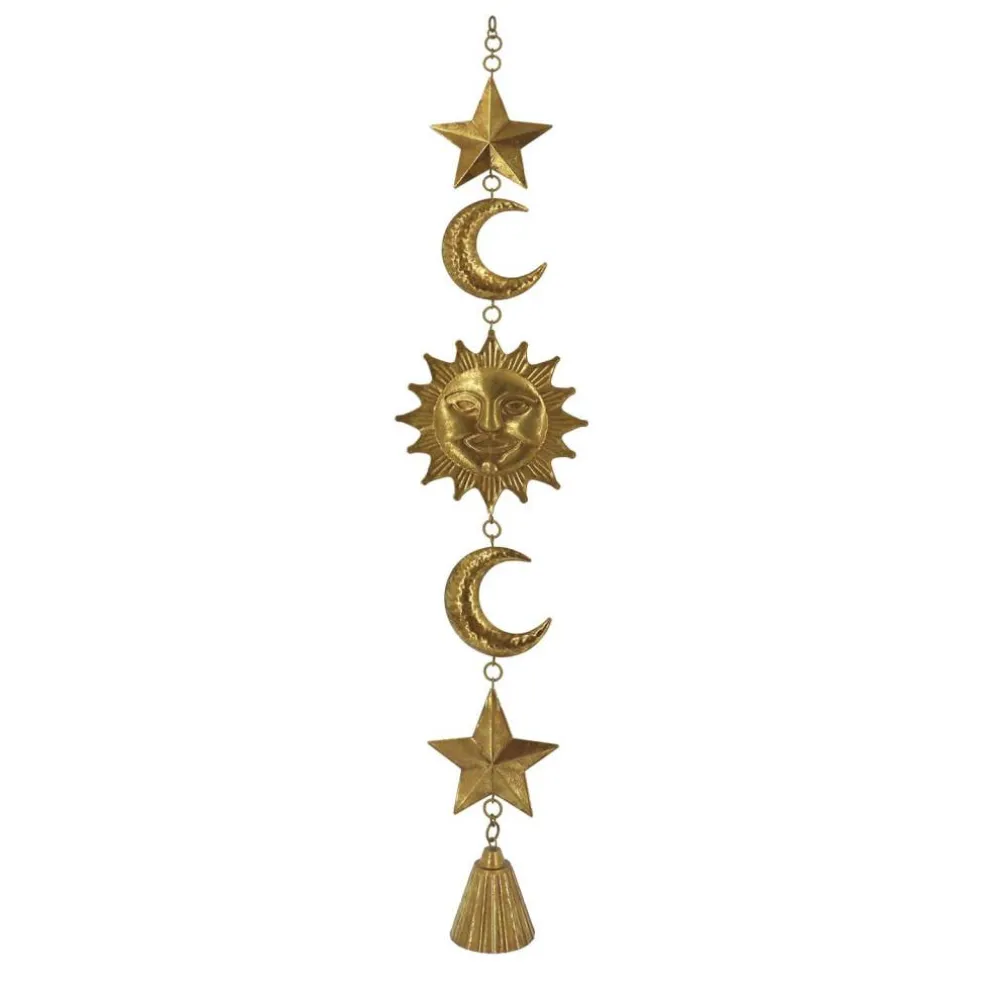32.5" Gold Hanging Sun Wall Décor by Ashland®