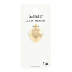 Gold Heart Locket by Bead Landing™