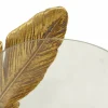 8" Gold Leaf Glass Traditional Candlestick Holder