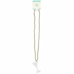 33" Gold Martini Glass Necklace by Celebrate It™