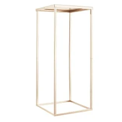 Gold Metal Flower Stand 10PCS Rectangular Display Rack for Events