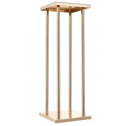 Gold Metal Geometric Column Cube Flower Stand 10PCS for Wedding Decor
