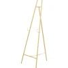 56" Gold Metal Geometric Tall Adjustable Floor 3-Tier Easel