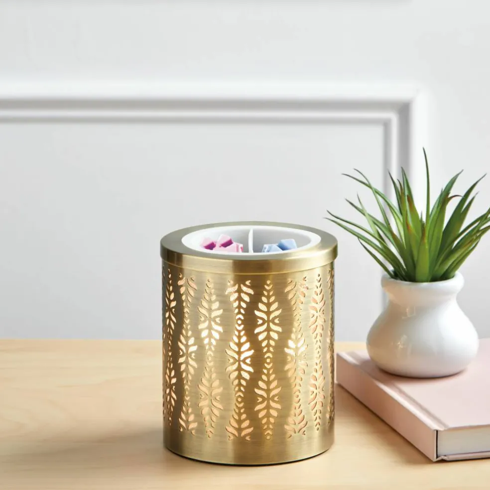 5" Gold Metallic Wax Warmer by Ashland®