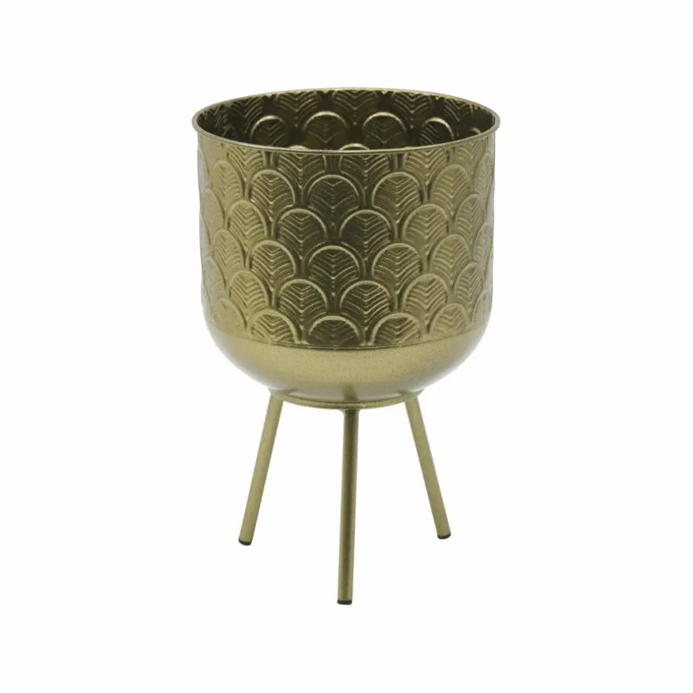 Gold Metal Planter with Legs by Ashland®