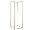 Gold Metal Rectangular Cube Floral Stand 10PCS with Optional Shelves