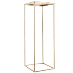 Gold Metal Rectangular Cubic Floral Stand 10PCS for Event Decor