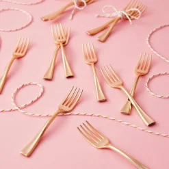 Gold Mini Forks by Celebrate Itâ„¢, 24ct.