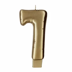 Gold Number Candle by Makery™