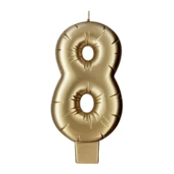 Gold Number Candle by Makery™