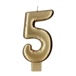 Gold Number Candle by Makery™