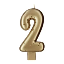 Gold Number Candle by Makery™