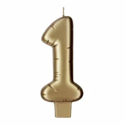 Gold Number Candle by Makery™