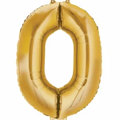 34" Gold Number Foil Balloon