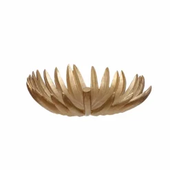 13.5" Gold Palm Leaf Decorative Tray by Ashland®