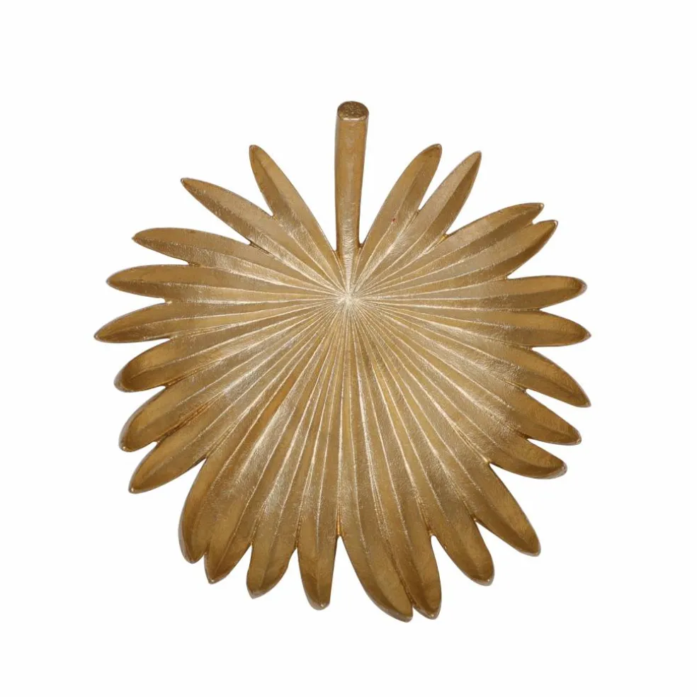 13.5" Gold Palm Leaf Decorative Tray by Ashland®