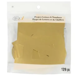 4" Gold Project Letters, Numbers & Characters Set by B2C™
