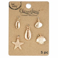 Gold Shell Charms by Bead Landing™