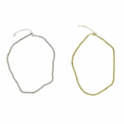 Gold & Silver Finish Ball Necklaces by Creatology™