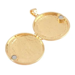 Gold Starburst Locket Pendant by Bead Landing™
