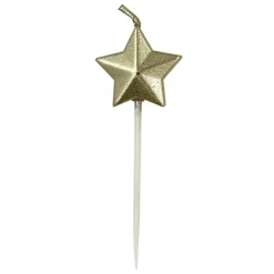 Gold Star Candles by Celebrate It™, 5ct.
