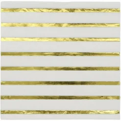 Gold Stripes Lunch Napkins, 20ct. by Celebrate It™