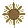 11" Gold Sun Wall Mirror & Candle Holder by Ashland®