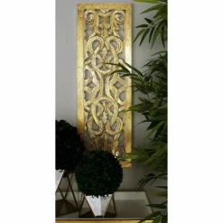 Gold Traditional Ornamental Wood Wall Décor