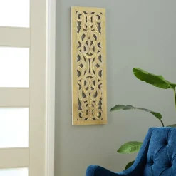 Gold Traditional Ornamental Wood Wall Décor