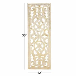 Gold Traditional Ornamental Wood Wall Décor