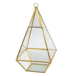Gold Triangle Glass Terrarium By Ashland™