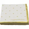 Gold & White Congratulations Hearts Beverage Napkins, 20ct. by Celebrate It™