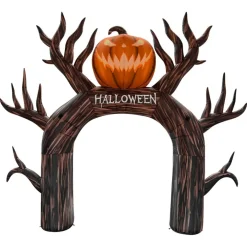 GOOSH 12FT Inflatable Halloween Arch with Pumpkin – Light-Up Yard Decoration